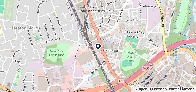 Map showing the location of Burnage Motors Ltd