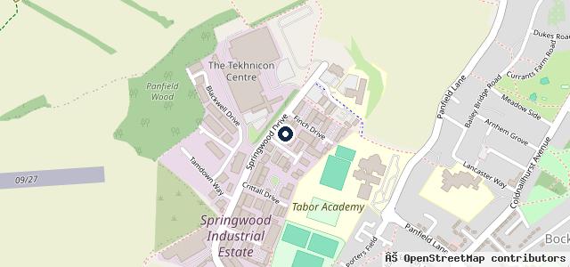Map showing the location of Bosch Car Service - Steve Mott & Co