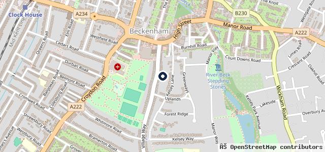 Map showing the location of The Chinese Garage