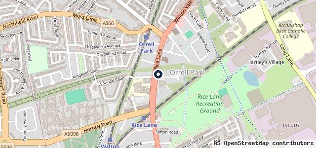 Map showing the location of Kwik Fit - Liverpool - Walton Vale