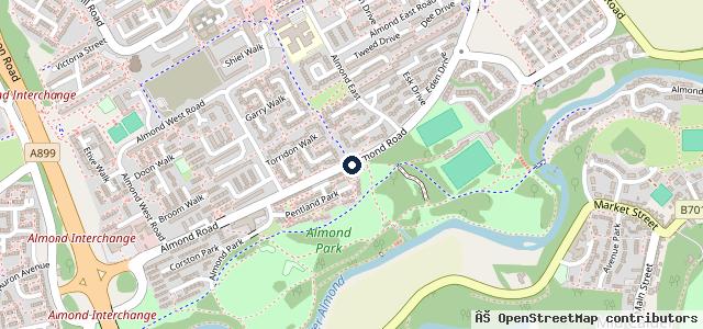 Map showing the location of Motorhous Livingston