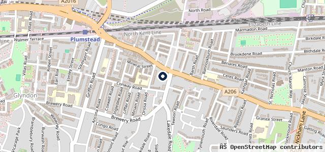 Map showing the location of Plumstead Garages LTD
