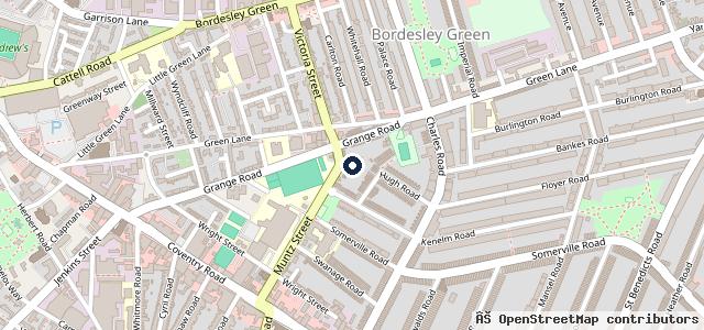 Map showing the location of AutoWorks HQ