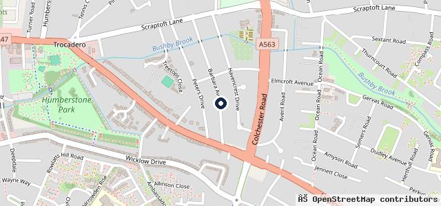 Map showing the location of The Detailer Leicester