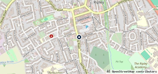 Map showing the location of Manders Garage (Ripley) Ltd
