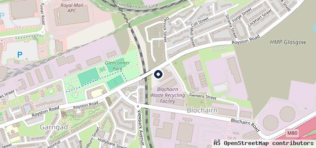 Map showing the location of Arnold Clark Glasgow Royston Road SEAT / CUPRA