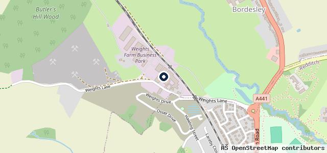 Map showing the location of JGS Autos Garage Redditch