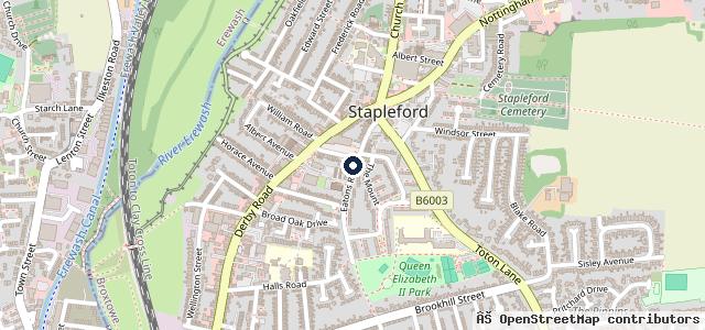 Map showing the location of Stapleford Autocentre