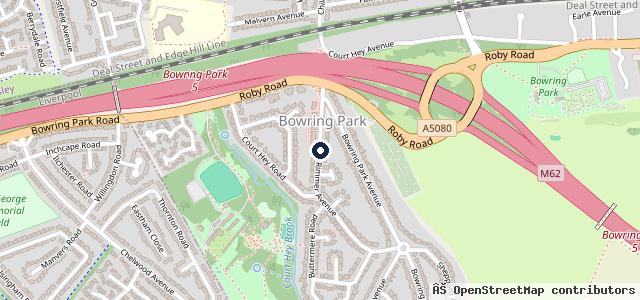 Map showing the location of Court Hey Auto Centre