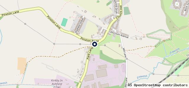 Map showing the location of Allday MOT's