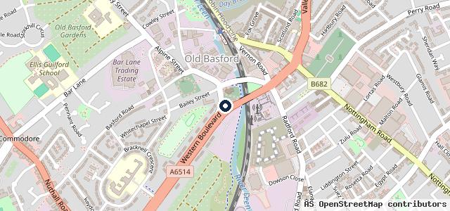 Map showing the location of Bridge Automotive