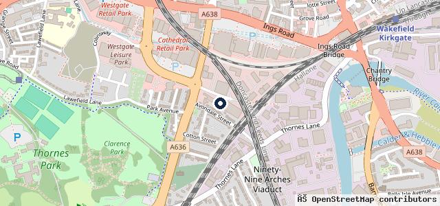 Map showing the location of Waldorf way MOT Service Station