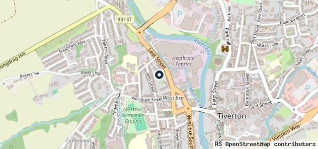 Map showing the location of Cornerstone Garage