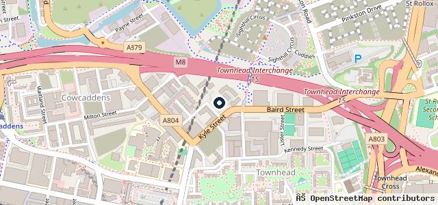 Map showing the location of Henrys Škoda Glasgow