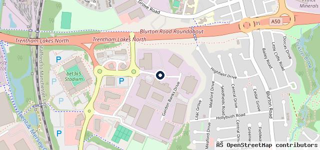 Map showing the location of Lexus Stoke