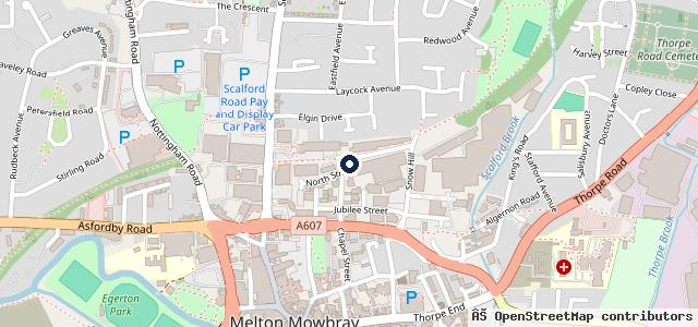 Map showing the location of M. A. R. C. Melton Accident Repair Centre