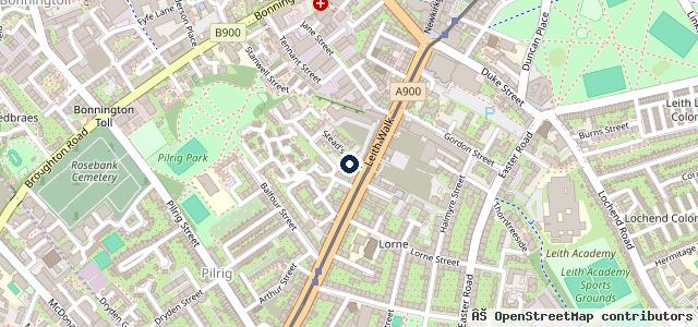 Map showing the location of McGregor MOT Centre