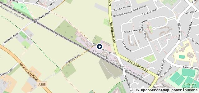Map showing the location of Lamberts MOT Centre