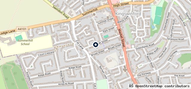 Map showing the location of Kingswinford Motoring Services
