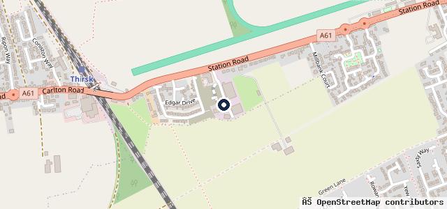 Map showing the location of Eurotech Thirsk Ltd