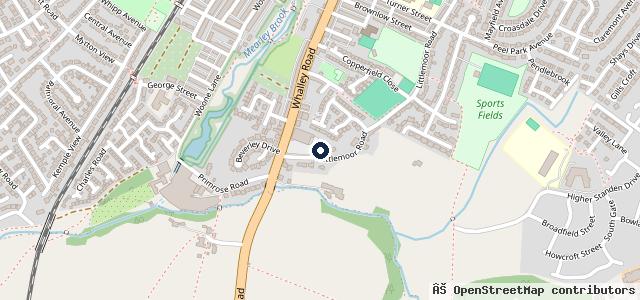 Map showing the location of Pets at Home Clitheroe