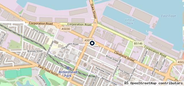 Map showing the location of R H Autos