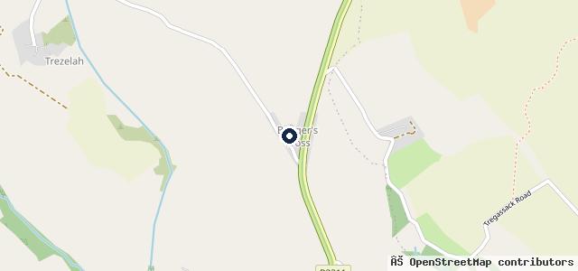 Map showing the location of Badgers Cross MOT Station