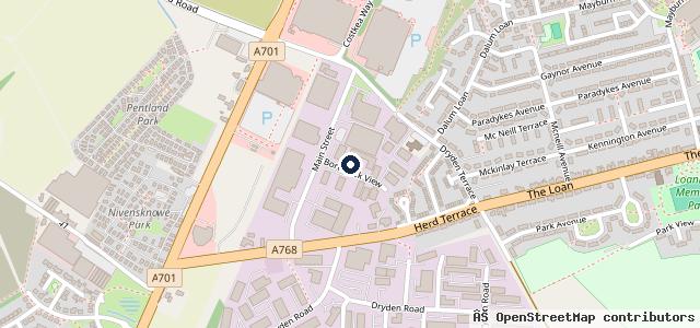 Map showing the location of Lothian DAF