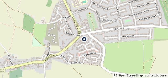 Map showing the location of Just MOT's Blidworth