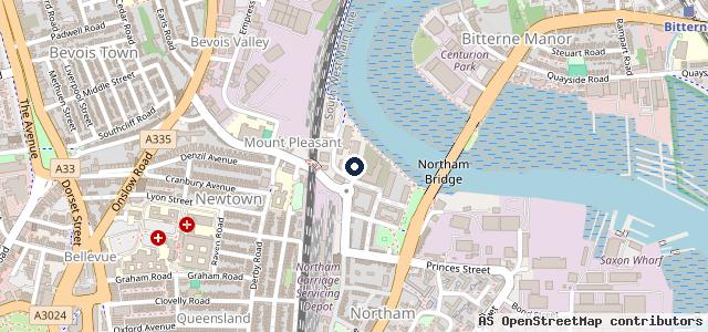 Map showing the location of Cawte Garage
