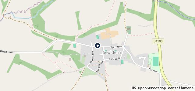 Map showing the location of Bulls Head Garage