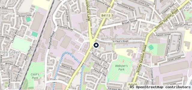 Map showing the location of Central Point