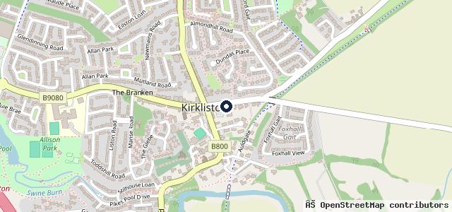 Map showing the location of Crown Grove Garage Services