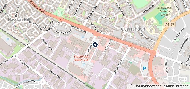 Map showing the location of EDS GARAGE Aylesbury