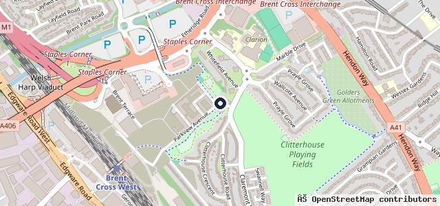Map showing the location of Edgware Motorcare | London