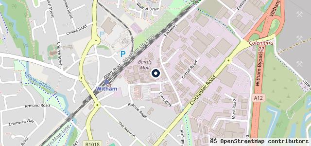 Map showing the location of Enterprise MOT Centre