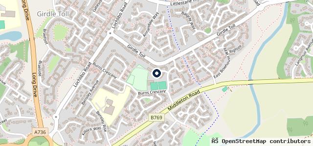 Map showing the location of Girdle Toll Autos