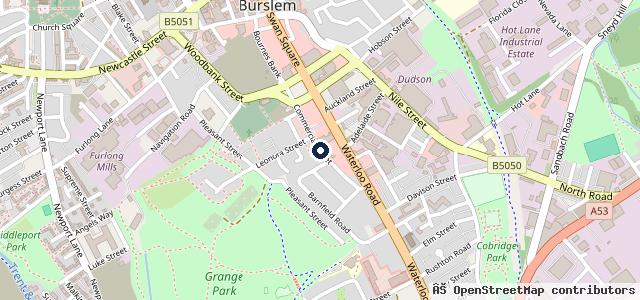 Map showing the location of Commercial Street Garage