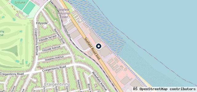 Map showing the location of Vertu Hyundai Edinburgh East