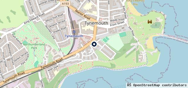 Map showing the location of Kwik Fit - Tynemouth