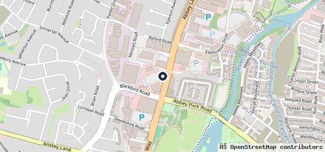 Map showing the location of Lexus Leicester
