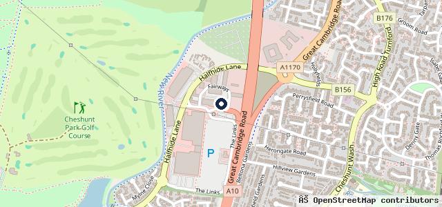 Map showing the location of Leka FastFit Centre Cheshunt