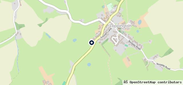 Map showing the location of Loppington Garage