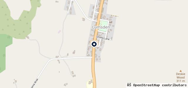 Map showing the location of FM Auto Repairs - Lumsden Garage