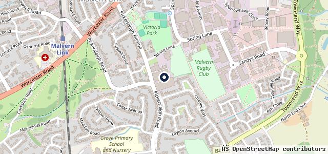 Map showing the location of Morgan Motor Company