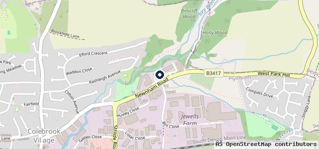 Map showing the location of Bosch Car Service - Newnham Park Garage