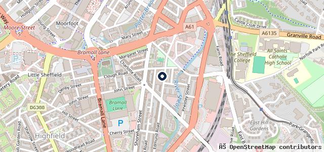 Map showing the location of Sheffield Autocare Limited