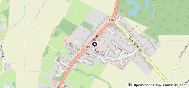 Map showing the location of Porsche Centre Cambridge