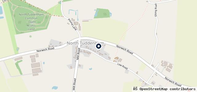 Map showing the location of North Tuddenham Garage Ltd