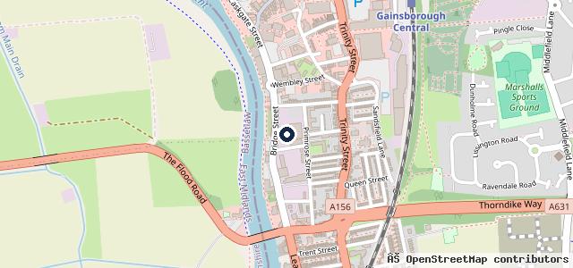Map showing the location of The Garage